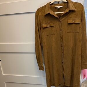 Boston Proper Long Sleeve Dress - Tan